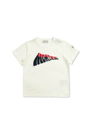 White T-shirt with logo Moncler Enfant - Vitkac Italy